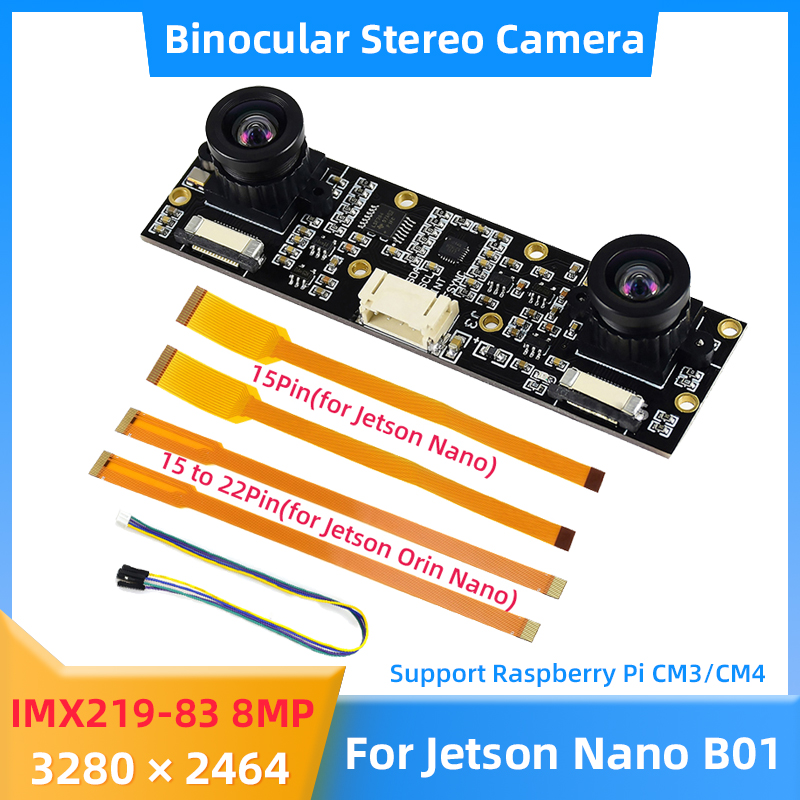 8MP IMX219 Binocular Camera fo - Raspberry Pi Hq Camera Microscope Lens 评论和价格